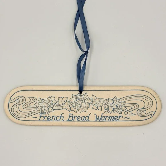 VTG 1991 Lyn Ulick French Bread Warmer Floral Ceramic Kitchen Wall Decor USA - Picture 1 of 6